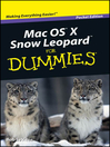 Mac OS X Snow Leopard For Dummies (eBook)